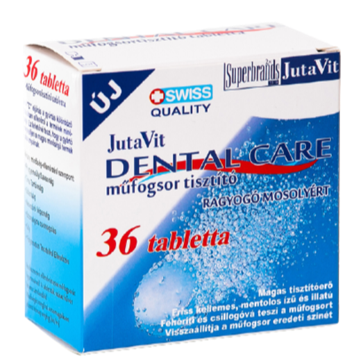 Jutavit Dental Care műfogsortisztító tabletta 30 db