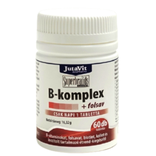 Jutavit B-vitamin komplex+folsav 60 db Jutavit B-vitamin komplex+folsav 60 db