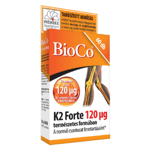 Bioco K2-vitamin forte 120 mikrogramm 60 db