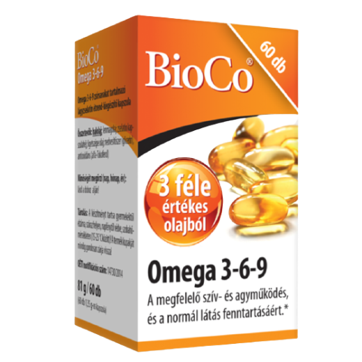 Bioco omega 3-6-9 lágyzselatin kapszula 60 db
