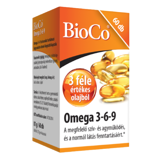 Bioco omega 3-6-9 lágyzselatin kapszula 60 db Bioco omega 3-6-9 lágyzselatin kapszula 60 db